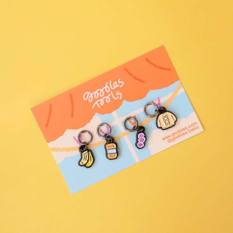 MINI Stitch Markers 4ea SET - Knitting Time