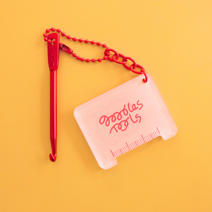 SOS Crochet Keychain