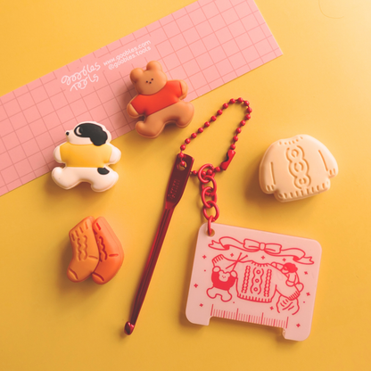 SOS Crochet Keychain