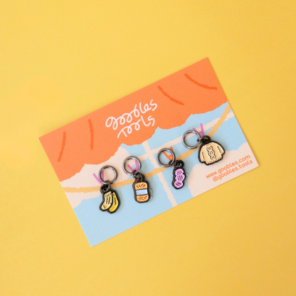 MINI Stitch Markers 4ea SET - Knitting Time