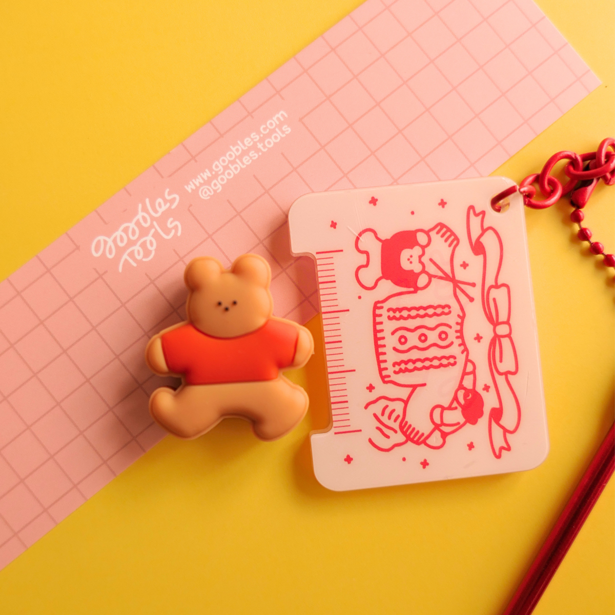 SOS Crochet Keychain