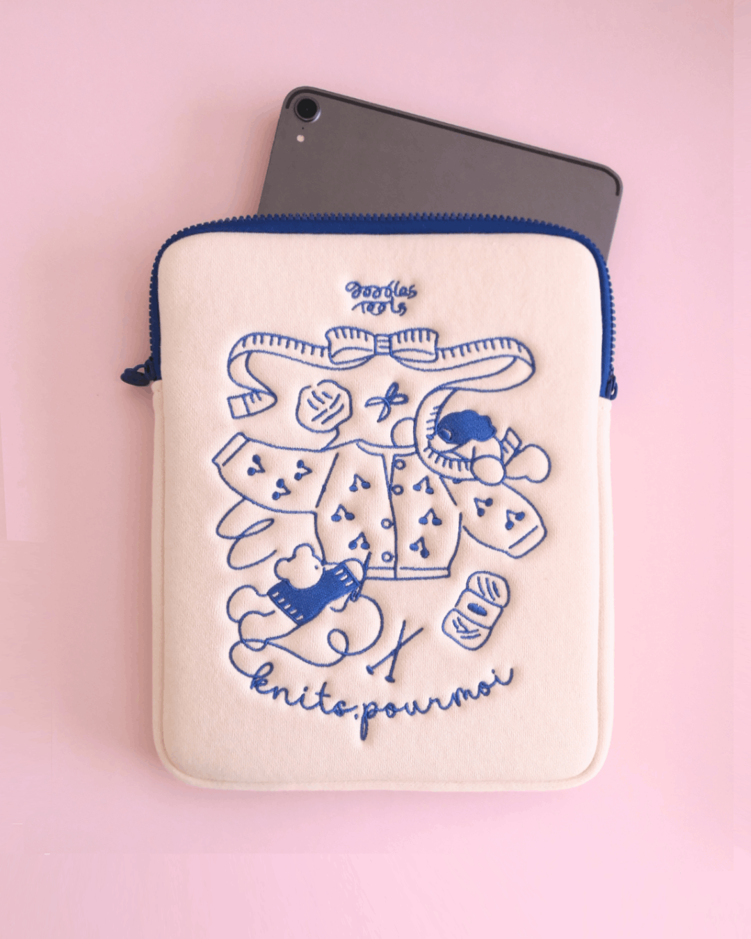 Goobles x Knits.pour moi :: IPad Case + Stitch Marker (2ea) SET